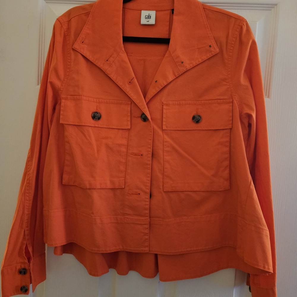 CAbi Women's Bold Orange Utility Jacket